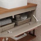 Armário Gabinete Duna 60cm Para Banheiro Com Cuba E Espelho L