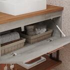 Armário Gabinete Duna 60cm Para Banheiro Com Cuba E Espelho M