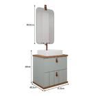 Armário Gabinete Milano 60cm Para Banheiro Com Cuba E Espelho