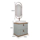 Armário Gabinete Milano 60cm Para Banheiro Com Cuba E Espelho