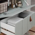 Armário Gabinete Milano 80cm Para Banheiro Com Cuba E Espelho