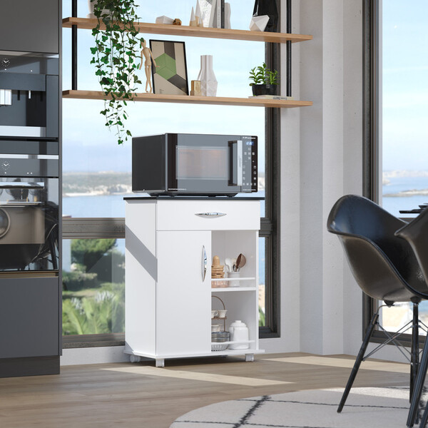 Armário Gabinete Multiuso Com Rodas Multiuso Para Toda Casa