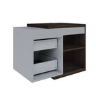 Armário Gabinete Nexus 65g Contemporâneo Nogal/branco Chess