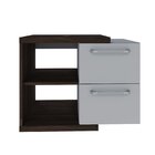 Armário Gabinete Nexus 65g Contemporâneo Nogal/branco Chess