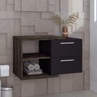 Armario Gabinete Nexus 83g Contemporâneo Carvalho Dark/preto