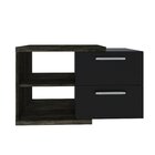 Armario Gabinete Nexus 83g Contemporâneo Carvalho Dark/preto