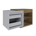 Armario Gabinete Nexus 83g Contemporâneo Lâmina Mel/branco Ch