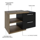 Armario Gabinete Nexus 83g Contemporâneo Lâmina Mel/preto Ônix