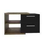 Armario Gabinete Nexus 83g Contemporâneo Lâmina Mel/preto Ônix