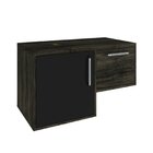 Armário Gabinete Nexus 83l Contemporâneo Carvalho Dark/preto