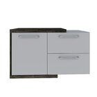 Armário Gabinete Nexus 83p Contemporâneo Carvalho Dark/branco