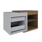 Armário Gabinete Nexus 83p Contemporâneo Lâmina Mel/branco Ch