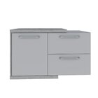 Armário Gabinete Nexus 83p Contemporâneo Snow /branco Chess