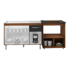 Armário Gabinete Pia De 120 Cm Com Balcão Cooktop 4 Bocas E F