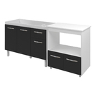 Armário Gabinete Pia De 120 Cm Com Balcão Multiuso Micro-onda