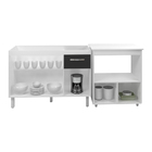 Armário Gabinete Pia De 120 Cm Com Balcão Multiuso Micro-onda