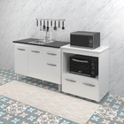 Armário Gabinete Pia De 120 Cm Com Balcão Multiuso Micro-onda