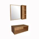 Armario Gabinete Suspenso Espelheira Alice Mel Arenas 80cm Pa