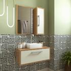 Armario Gabinete Suspenso Espelheira Alice Mel Arenas 80cm Pa