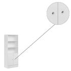 Armário Gamer Gabriel 2 Portas Branco Tana Decor