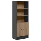 Armário Gamer Gabriel 2 Portas Preto Carvalho Tana Decor