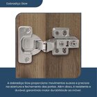 Armário Geladeira 1 Porta Basculante Confort Cinamomo/off Whi