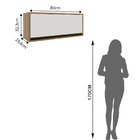 Armário Geladeira 1 Porta Basculante Confort Cinamomo/off Whi