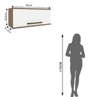 Armário Geladeira 1 Porta Basculante Evolution Plus   Tannat/