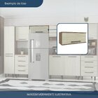 Armário Geladeira 1 Porta Basculante Evolution Plus   Tannat/