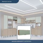 Armário Geladeira 1 Porta Basculante Paris Nogal Manchester/