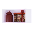 Armário Geladeira Suspenso Eivor Branco Preto