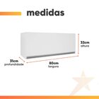 Armário Geladeira Top Class Batrol Branco