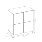 Armário Goty Chumbo Freijó