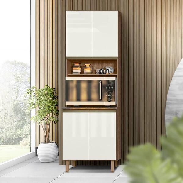 Armário Grande Para Banheiro 100% Mdf 70cm X 220cm Carvalho R