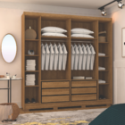 Armário Guarda Roupa Casal Pernambuco 6 Portas - Vlr Móveis