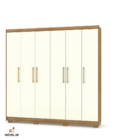 Armário Guarda Roupa Casal Pernambuco 6 Portas - Vlr Móveis