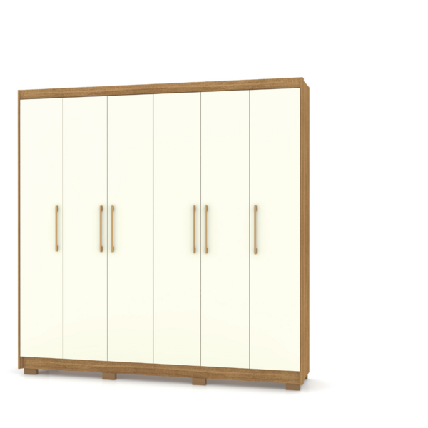 Armário Guarda Roupa Casal Pernambuco 6 Portas - Vlr Móveis