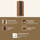 Armário Guarda-roupa De Canto Com 1 Porta Viena Espresso Móve