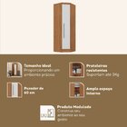 Armário Guarda-roupa De Canto Com 1 Porta Viena Espresso Móve