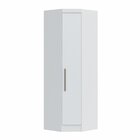 Armário Guarda Roupa De Canto Oblíquo 1 Porta Infinity  Branc