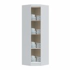 Armário Guarda Roupa De Canto Oblíquo 1 Porta Infinity  Branc