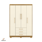 Armário Guarda Roupa Solteiro Espanha 4 Portas - Vlr Móveis