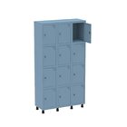 Armário Guarda Volume Locker Roupeiro 12 Portas Aço Grp 503/1