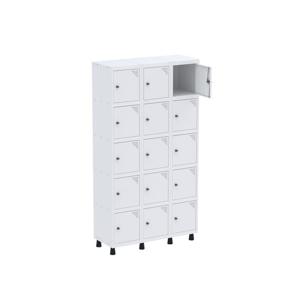 Armário Guarda Volume Locker Roupeiro 15 Portas Aço Grp 503/1