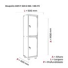 Armário Guarda Volume Locker Roupeiro 2 Portas Aço 50cmx193cm