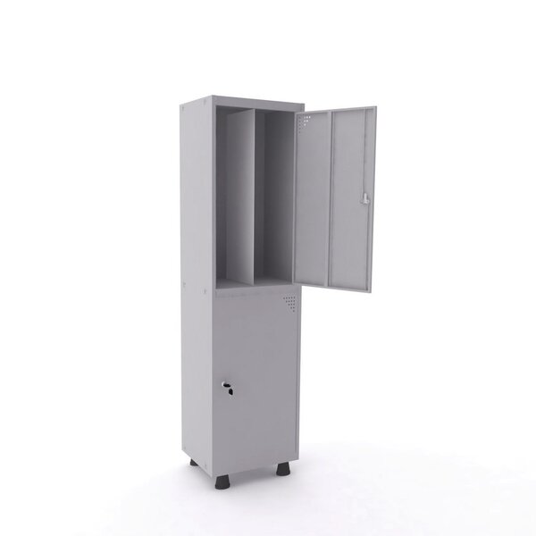 Armário Guarda Volume Locker Roupeiro 2 Portas Aço 50cmx193cm