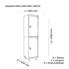 Armário Guarda Volume Locker Roupeiro 2 Portas Aço 50cmx193cm