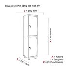 Armário Guarda Volume Locker Roupeiro 2 Portas Aço 50cmx193cm