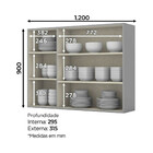 Armário Henn 3 Portas 120cm Belize C500