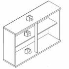 Armário Indekes Marcela 2 Portas Com Vidros 120 Cm 6154